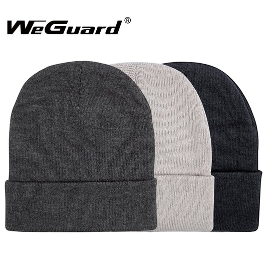 Beanie Hats for Men and Women Unisex Beanies 100% Acrylic Thick Quality - Beige