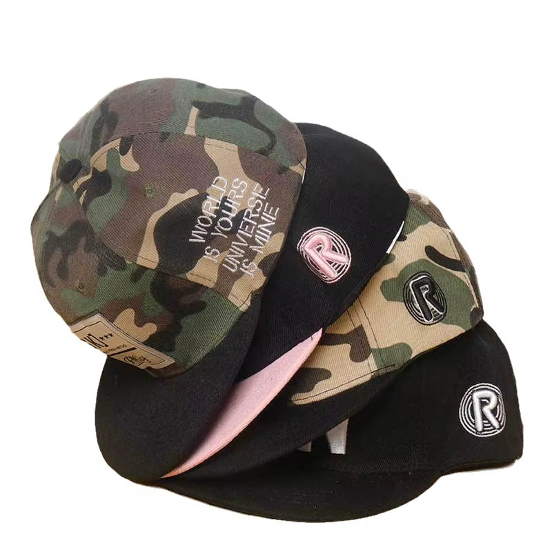 Black Cloth Camouflage Hip Hop Caps Snapback Hat Adult Outdoor Casual Sun Baseball Cap Gorra De Hip Hop