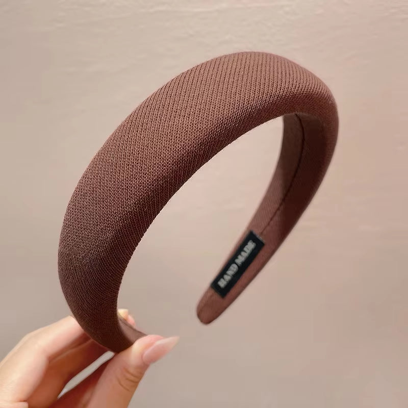 New Fashion Hair Hoop Hair Bands for Women Girls Flower Solid Color Headbands Designer Wide Hairband Hair Accessories Headwear