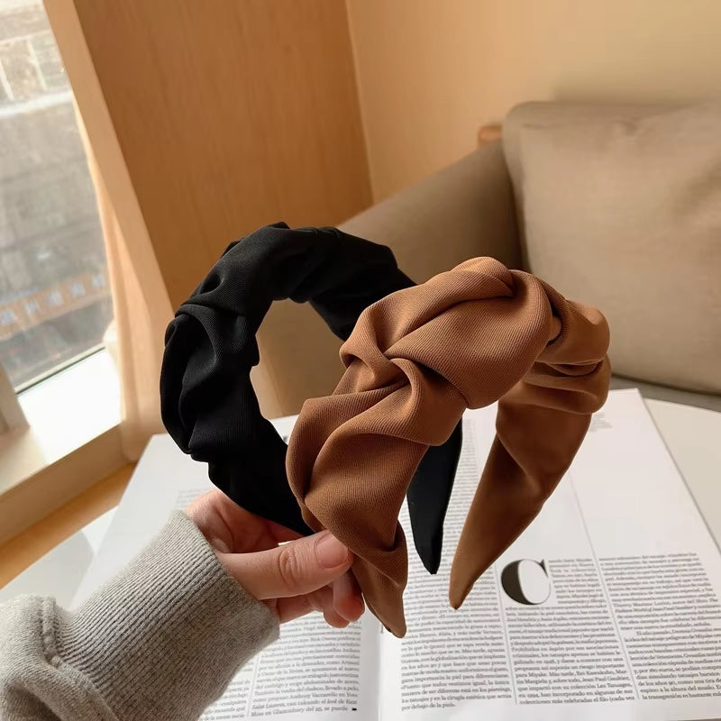 New Fashion Hair Hoop Hair Bands for Women Girls Flower Solid Color Headbands Designer Wide Hairband Hair Accessories Headwear