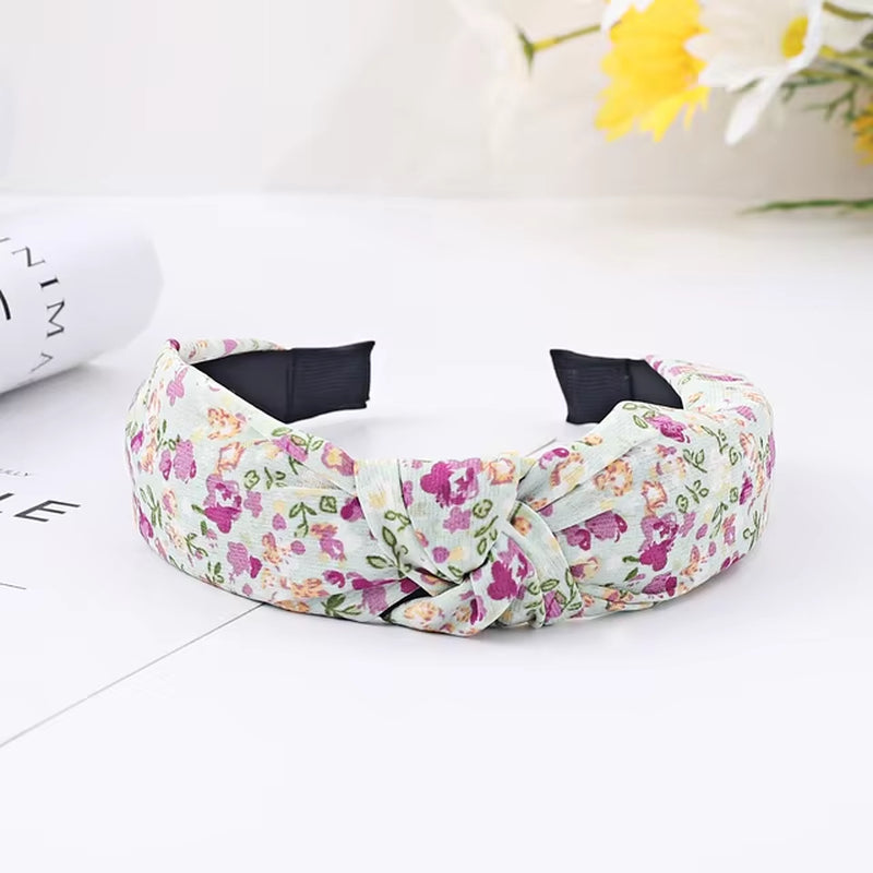 New Fashion Hair Hoop Hair Bands for Women Girls Flower Solid Color Headbands Designer Wide Hairband Hair Accessories Headwear