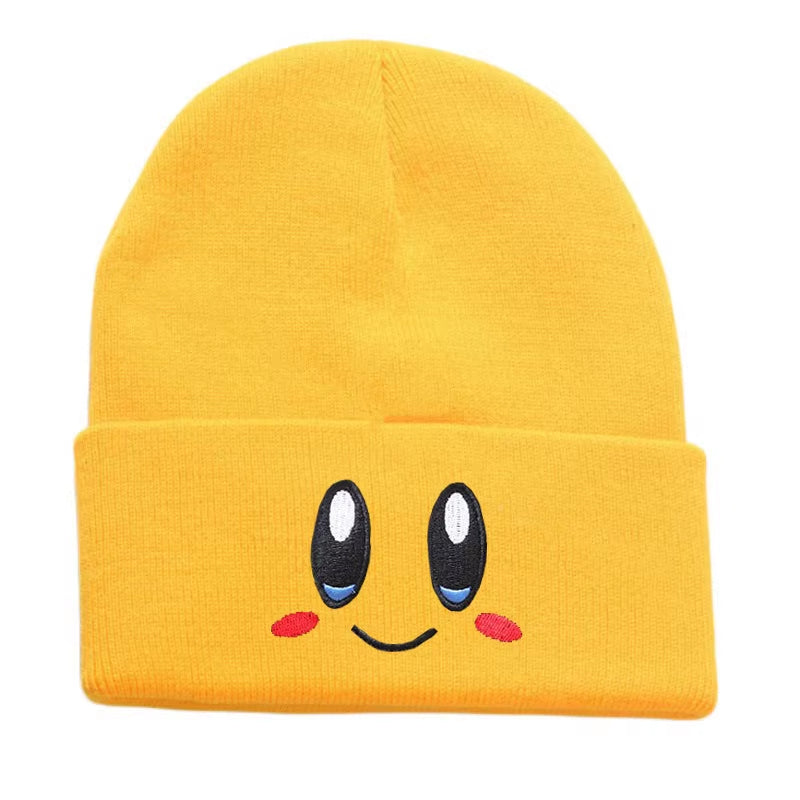 12 Colors Cartoon Embroidered Beanies Knitted Skullies Autumn Winter Warm Wool Hat Gengar Women Men Beanies