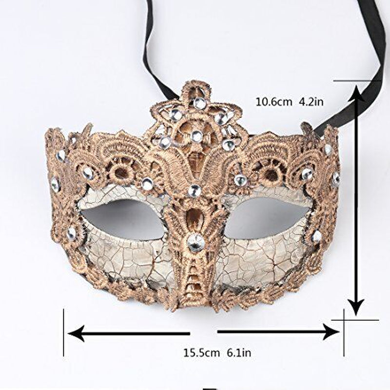 Venetian Masquerade Mask for Women Couples Besties-Prom,B