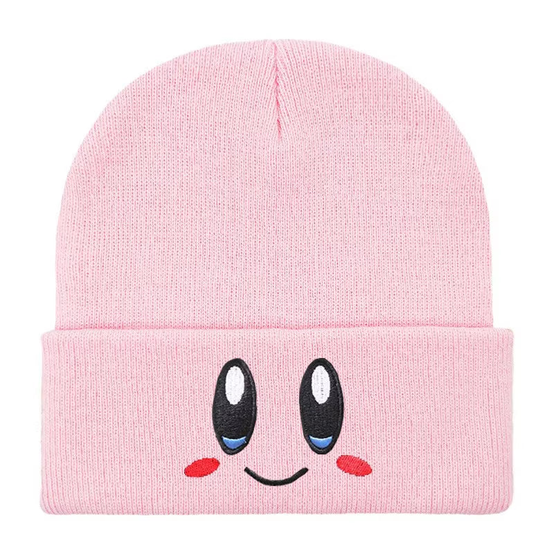 12 Colors Cartoon Embroidered Beanies Knitted Skullies Autumn Winter Warm Wool Hat Gengar Women Men Beanies