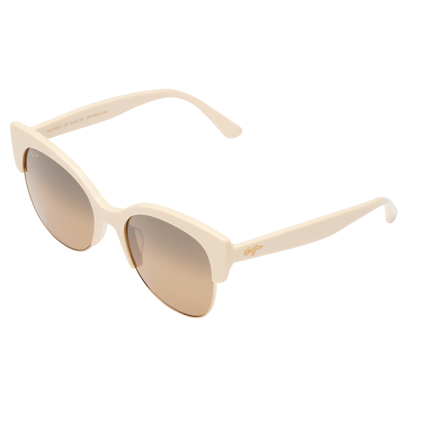 Mariposa HS817-22C Ivory with Gold HCL Bronze Polarized Sunglasses