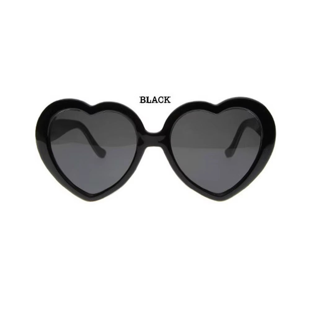 Love Heart Shaped Effects Glasses Watch the Lights Change to Heart Shape at Night Diffraction Glasses Women Fashion Sunglasses